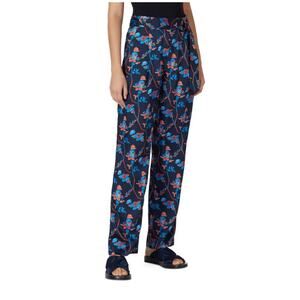 Thakoon Collective Floral High Waist Belted Pants Chic Statement Women Black 14